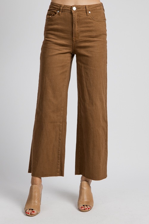 Raw Hem Wide Leg Pants, Coffee - 4K7A5528.jpg