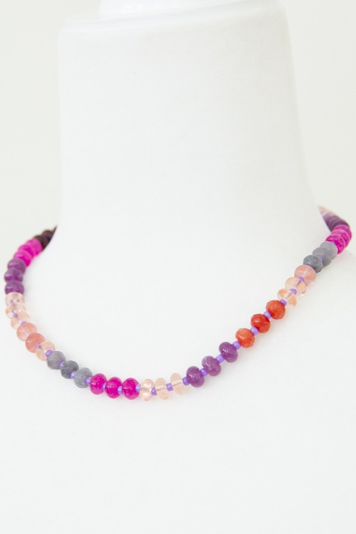 Raines Necklace, Pink