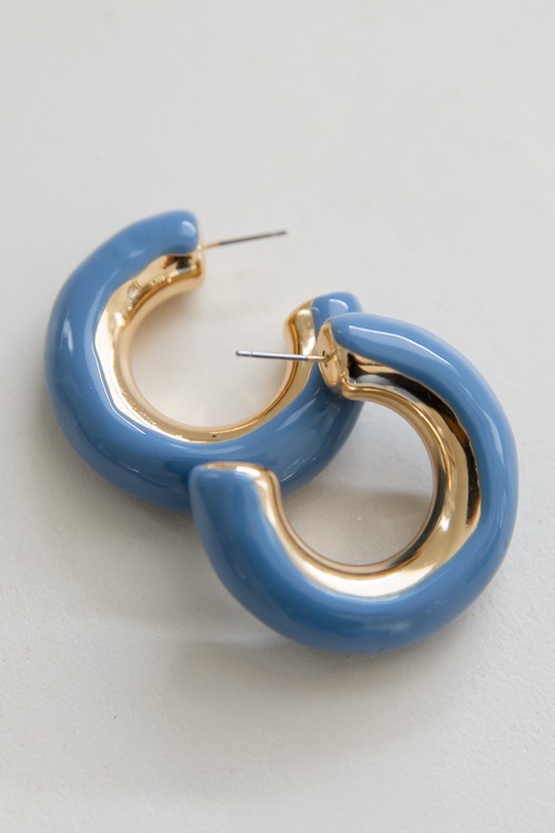 Color Coated Chunky Hoops, Blue - 4K7A5681.jpg