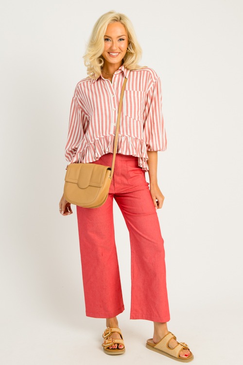 Ruffle Hem Stripe Shirt, Red - 4K7A5716-Edit.jpg