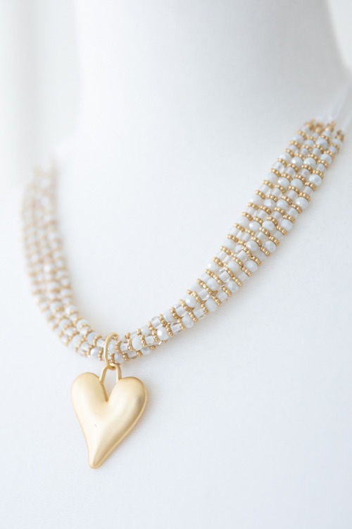 Steal Your Heart Necklace, Gold