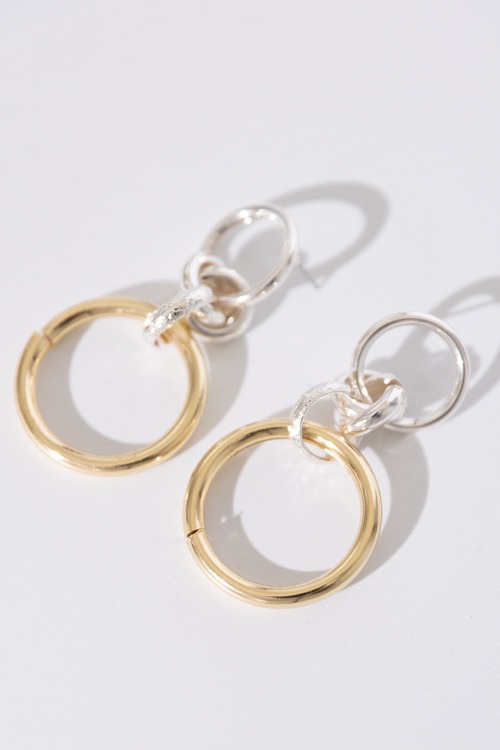 Two-Tone Linked Earring
