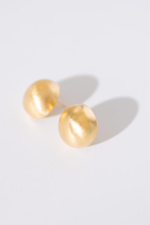 Amy Dome Earring, Gold