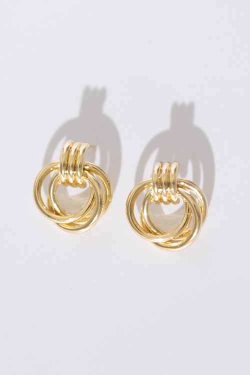Ariana Door Knocker Earring, Gold