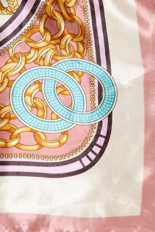 Tassel Printed Silky Scarf, Pink - 4K7A6130.jpg