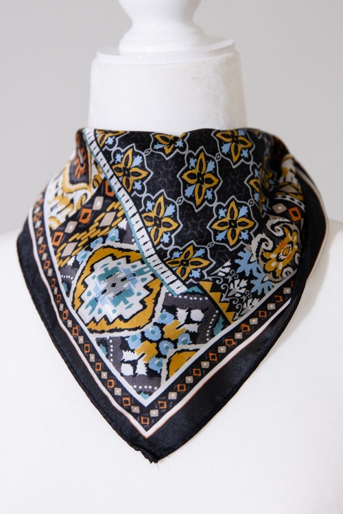 Mariah Multi Scarf, Black
