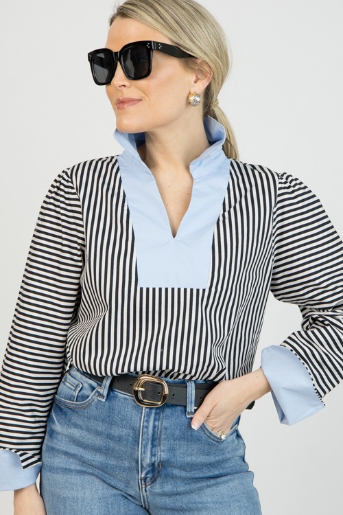 Chic Stripes Top, Black - 4K7A6322.jpg