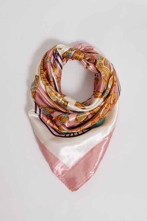 Tassel Printed Silky Scarf, Pink - 4K7A6331.jpg