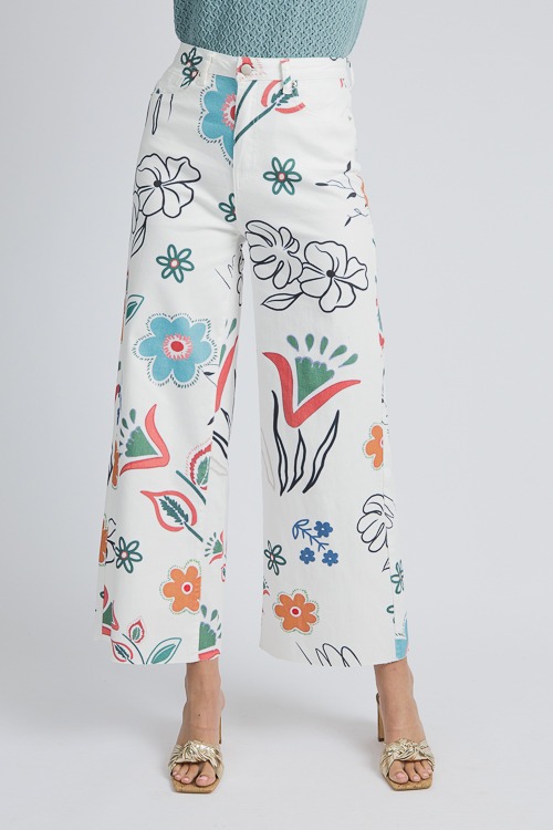 Flower Print Twill Pants, White - 4K7A6668- (9)p.jpg