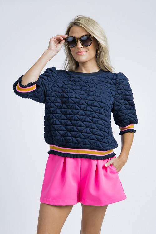 Quilted Stripe Band Top, Navy - 4K7A6766.jpg