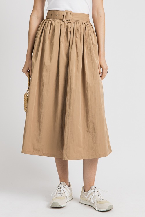 Buckle Belt Maxi Skirt, Taupe - 4K7A6786.jpg