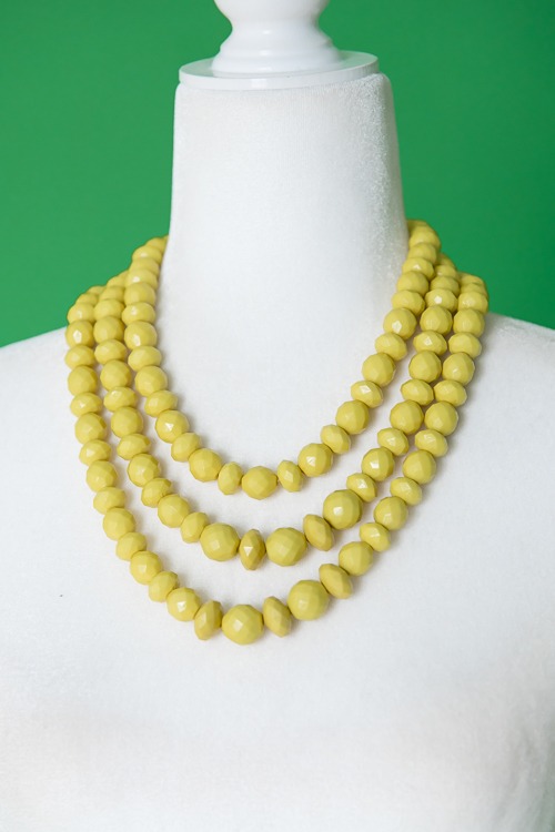 Bead Layered Necklace, Yellow - 4K7A7002.jpg