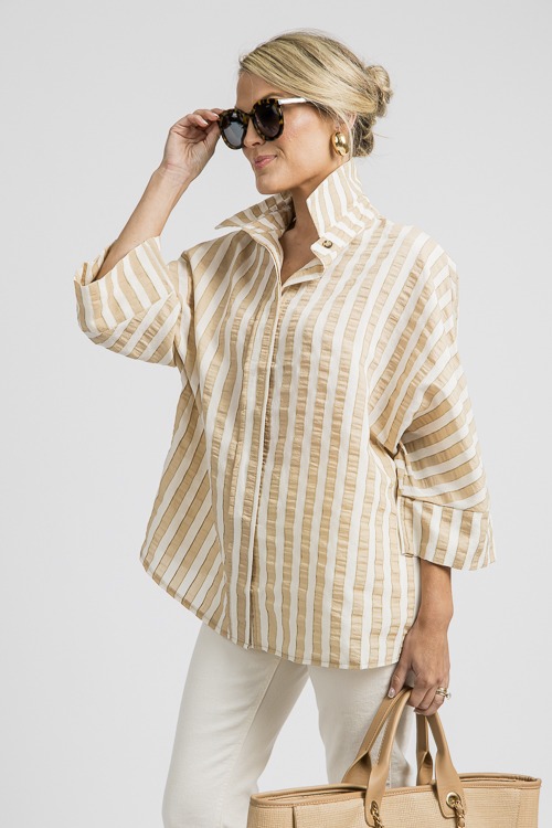 Textured Stripes Shirt, Taupe - 4K7A7078.jpg