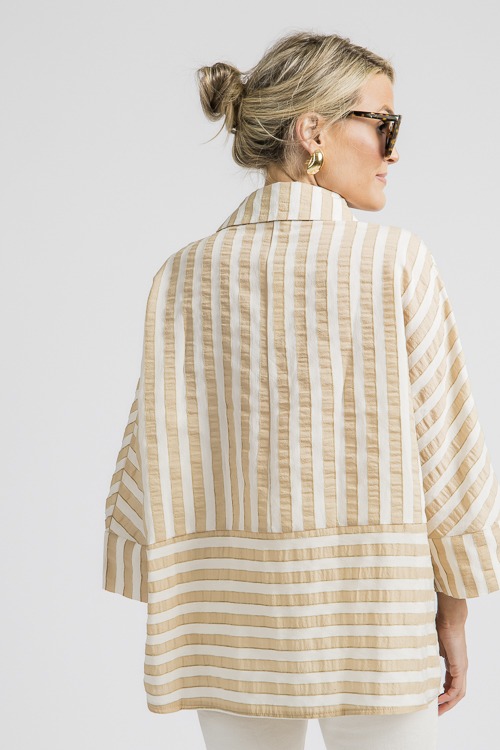 Textured Stripes Shirt, Taupe - 4K7A7088.jpg