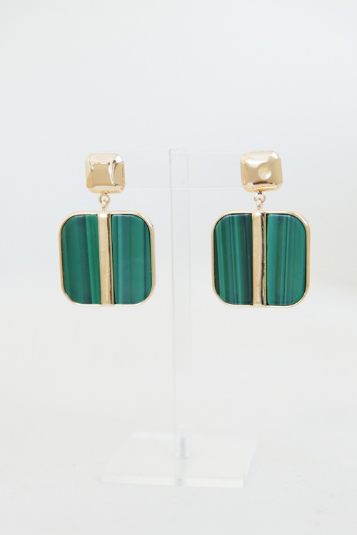 Raise The Bar Earring, Green - 4K7A7359.jpg
