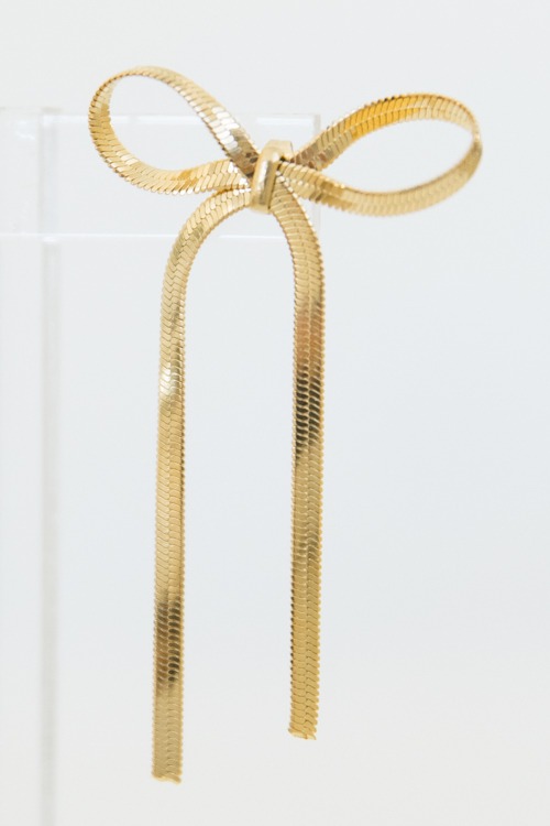 Bow Earrings, Gold - 4K7A7365.jpg