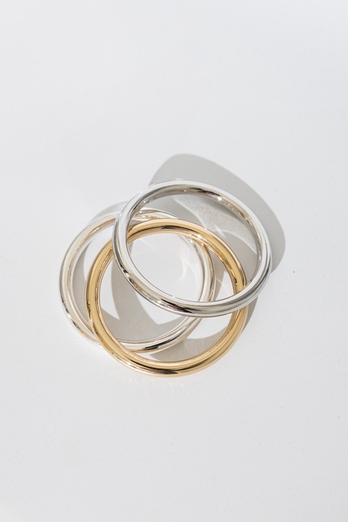 Bangle Stack, Two-Tone