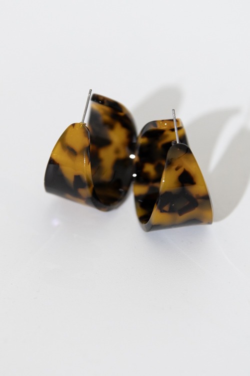 Tortoise Acrylic Hoops
