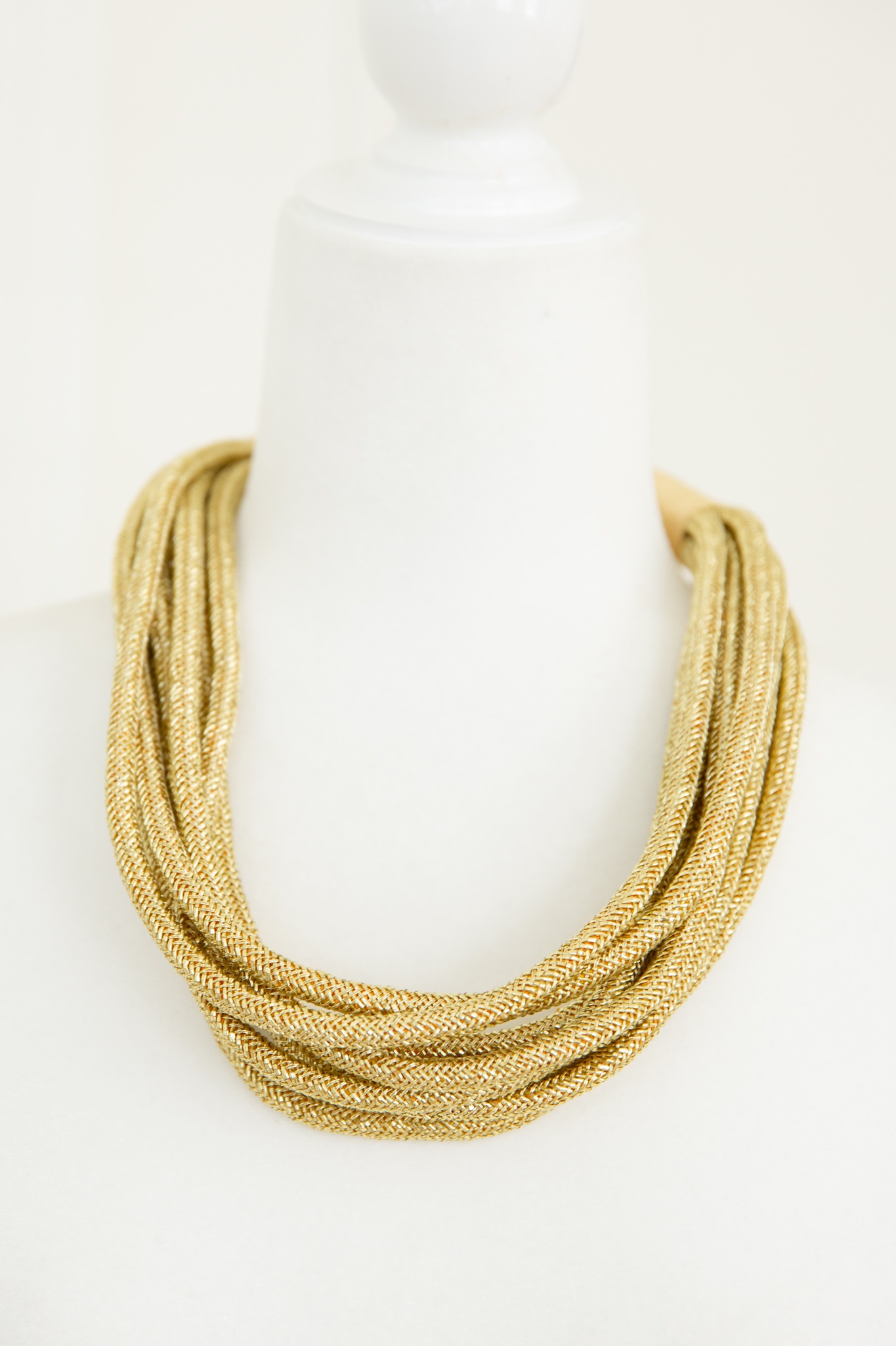 Layered Rope Necklace, Gold