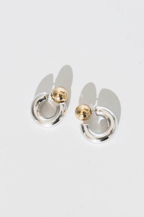 Ball Accent Hoops, Two-Tone