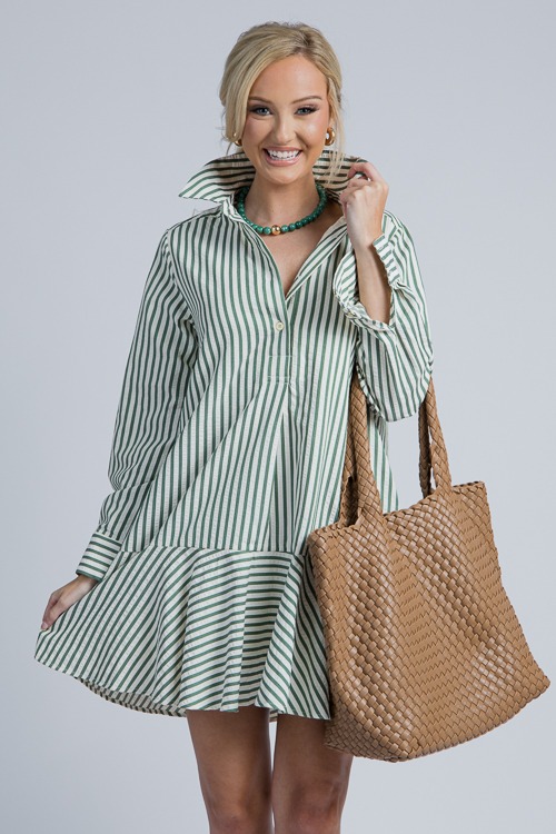 Mila Seersucker Dress, H. Green - New Arrivals - The Blue Door Boutique