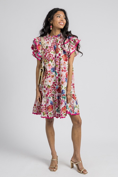 Gianna Floral Dress, Multi