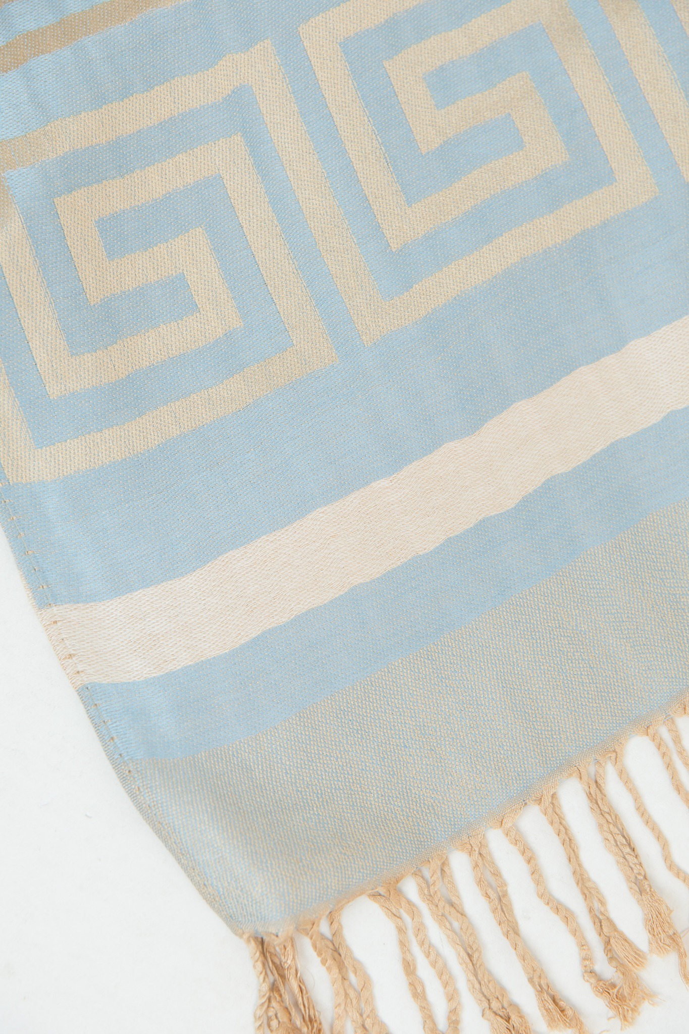Greek Key Scarf, Light Blue - 4K7A7613.jpg