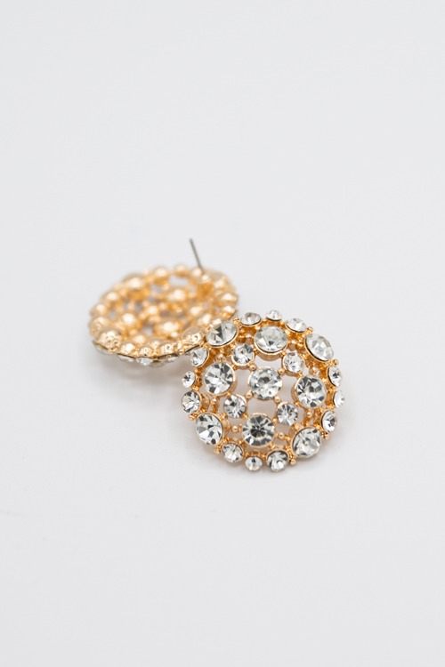 Paved Dome Earrings