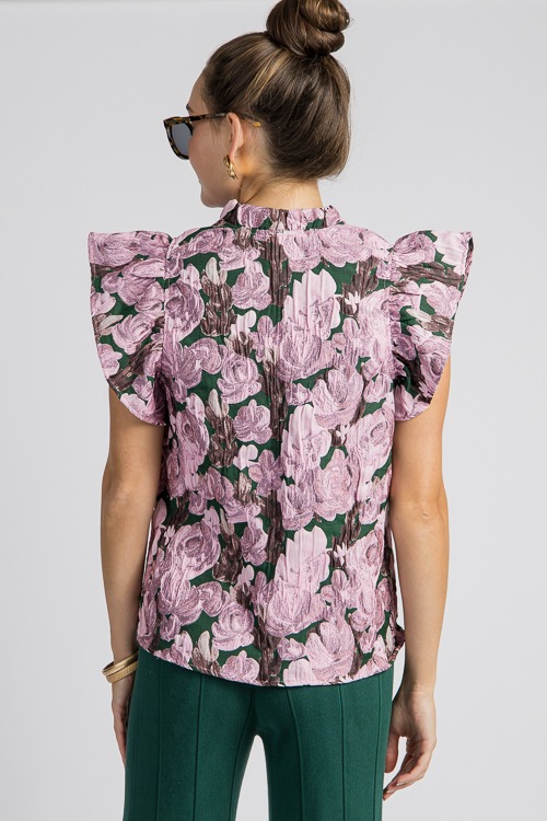 Textured Floral Top, Rose Green - 4K7A7712.jpg