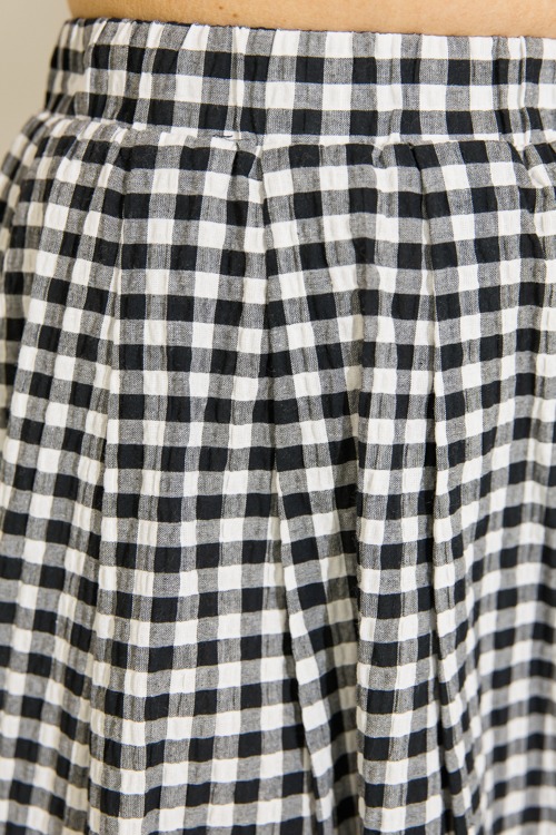 Pleated Mini Skirt, Black Gingham - 4K7A7794.jpg