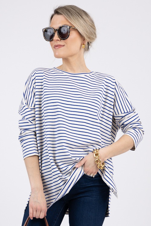 Tate Stripe Tee, Cream/Blue - 4K7A8095.jpg