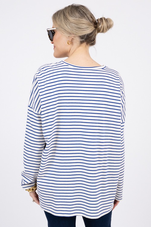 Tate Stripe Tee, Cream/Blue - 4K7A8114.jpg