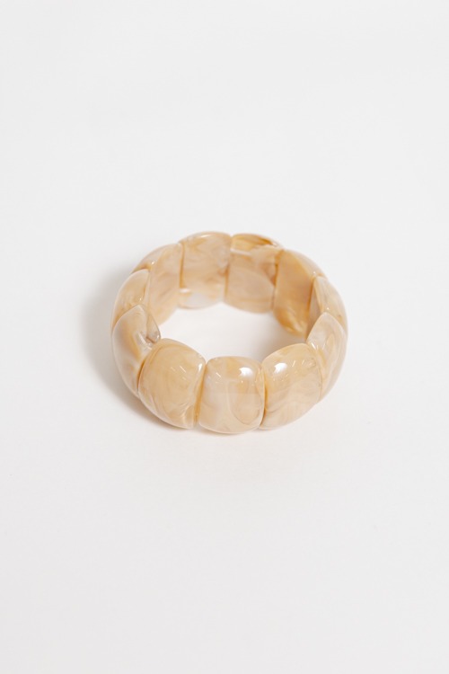 Acrylic Stretch Bracelet, Brown