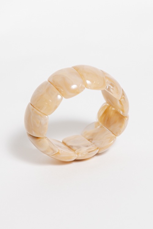 Acrylic Stretch Bracelet, Brown - 4K7A8129.jpg