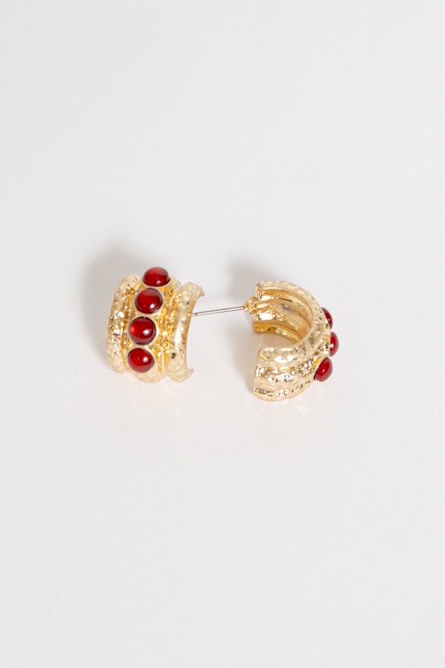 Antique Dotted Earring, Red - 4K7A8131-2.jpg