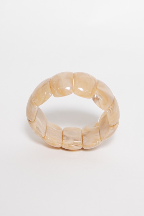 Acrylic Stretch Bracelet, Brown - 4K7A8131.jpg