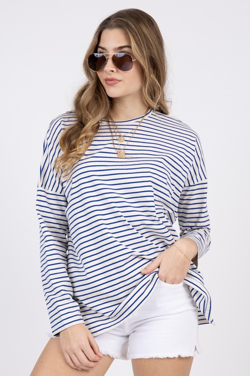 Tate Stripe Tee, Cream/Blue - 4K7A8140.jpg