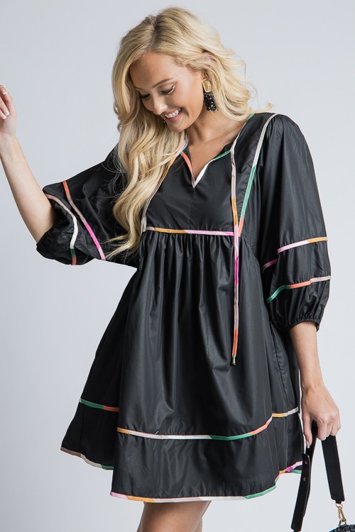 Stripe Trim Babydoll Dress, Black - 4K7A8180- (4)h.jpg