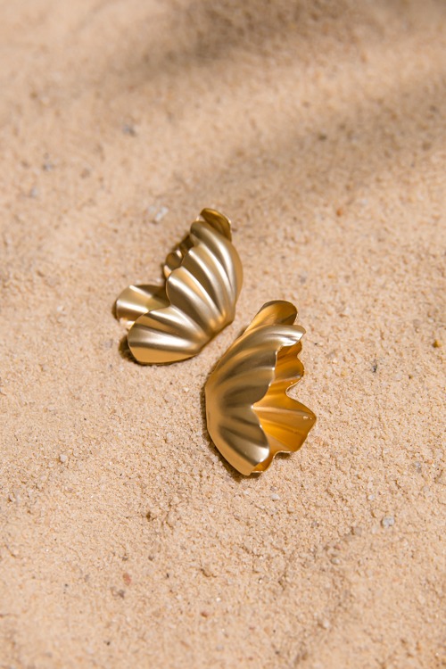 Sheila Shell Earring, Gold