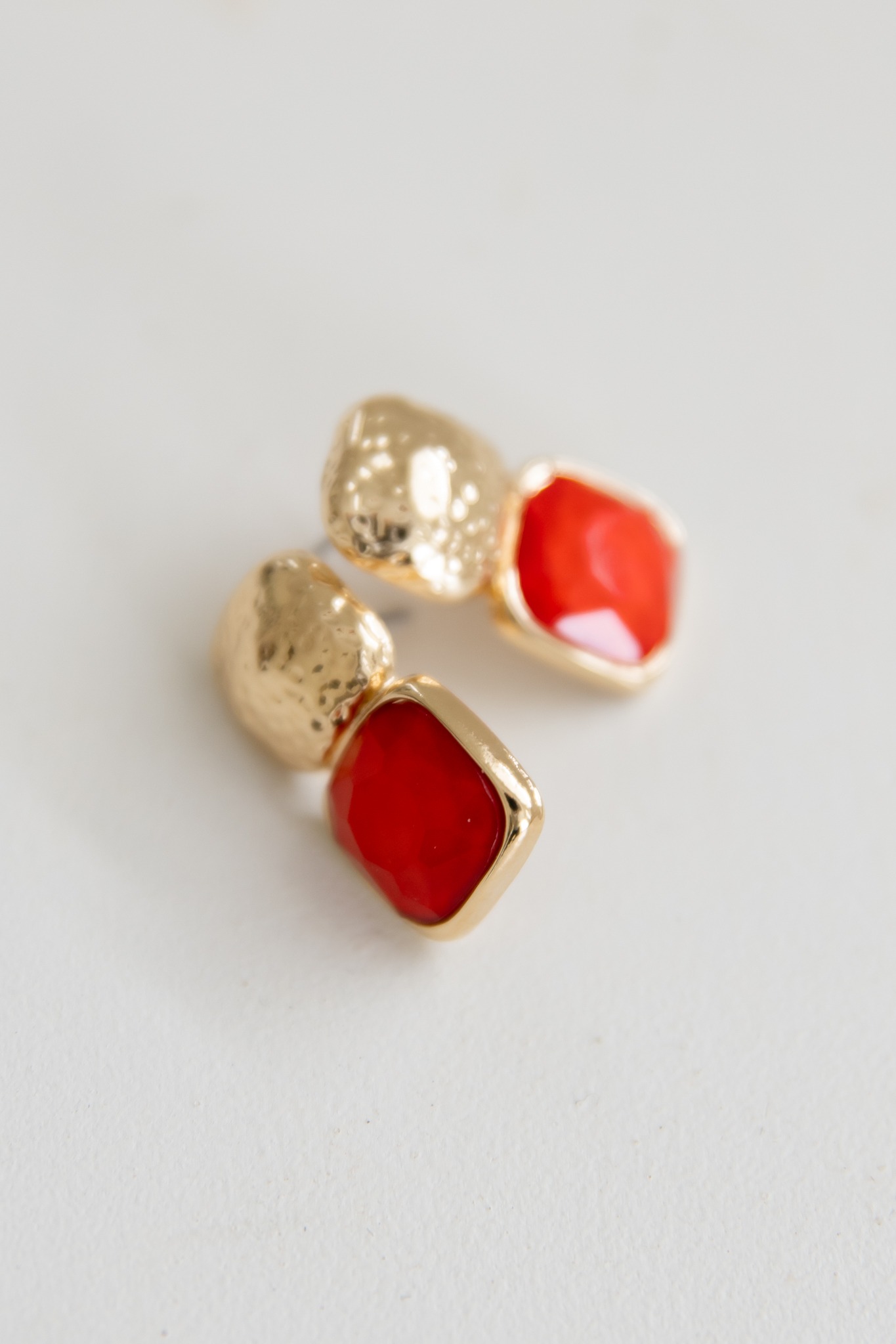 Gemma Stone Earring, Red - 4K7A8290.jpg