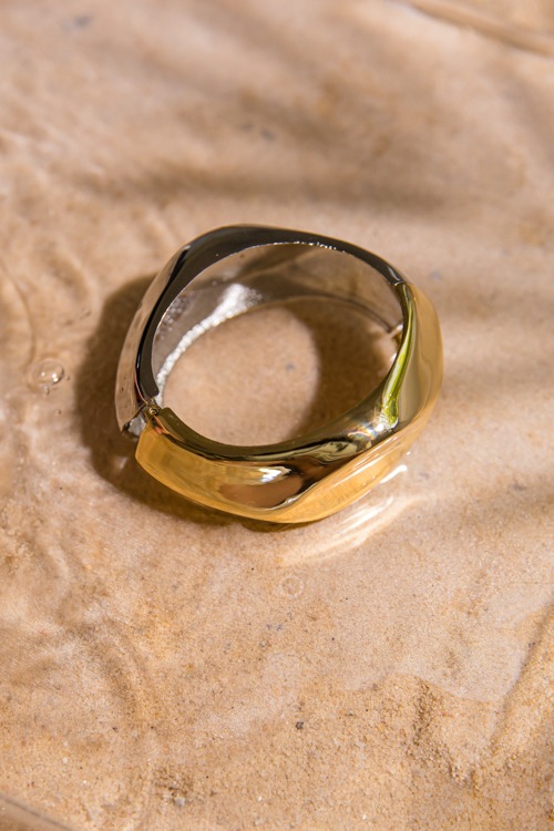 Two-Tone Cuff Bracelet