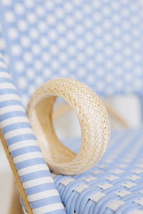 Monica Bangle, White Rattan