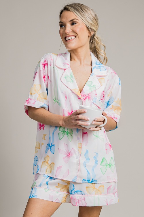 Bows Satin PJ Set, White Multi - 4K7A8435.jpg