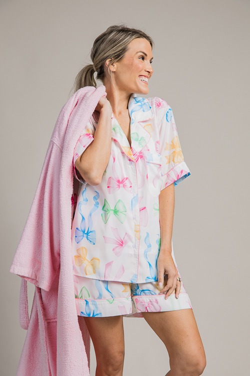 Bows Satin PJ Set, White Multi - 4K7A8466.jpg