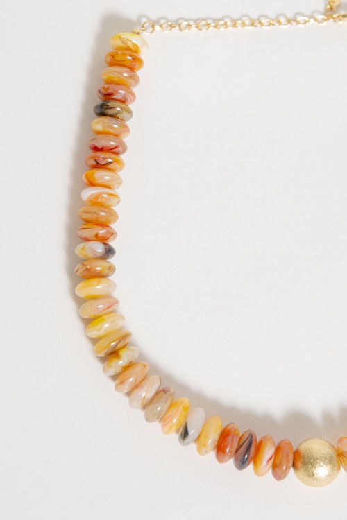 Rondelle Necklace, Brown - 4K7A8564.jpg