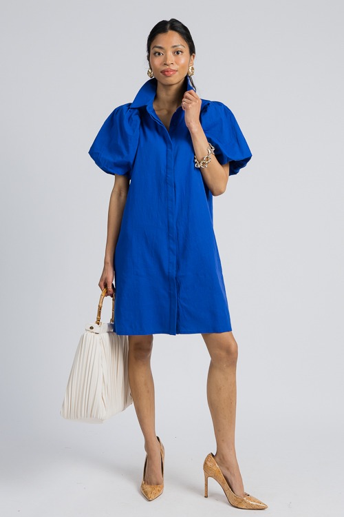 Wendy Shirt Dress Royal Blue New Arrivals The Blue Door Boutique