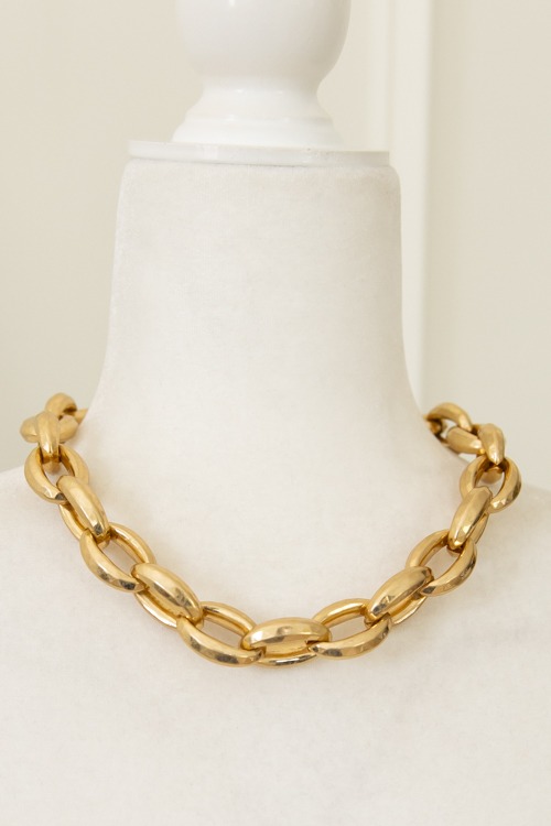 Vintage Gold Chunky Necklace