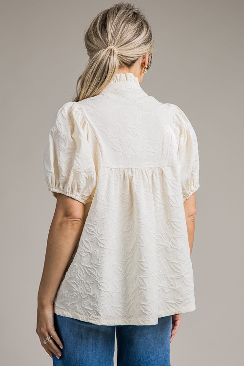 Jacquard Floral Top, Cream - 4K7A8682.jpg