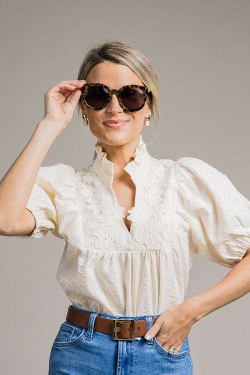 Jacquard Floral Top, Cream - 4K7A8684.jpg