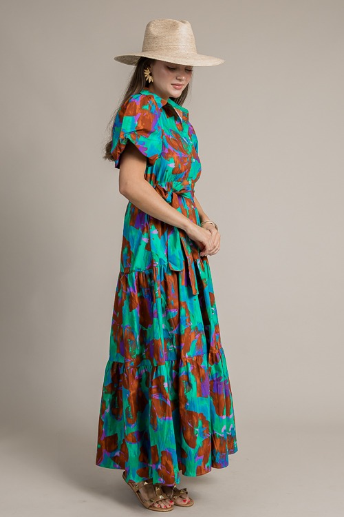 Painted Button Up Maxi, Brown/Green - 4K7A8888.jpg